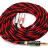 Ultra-low capacitance balanced Audeze style cable for headphones that take two 4 pin mini XLR connectors (LCD-2 / LCD-3 / LCD-X)