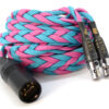 Ultra-low capacitance balanced Audeze style cable for headphones that take two 4 pin mini XLR connectors (LCD-2 / LCD-3 / LCD-X)