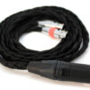 Ultra-low capacitance balanced Audeze style cable for headphones that take two 4 pin mini XLR connectors (LCD-2 / LCD-3 / LCD-X)