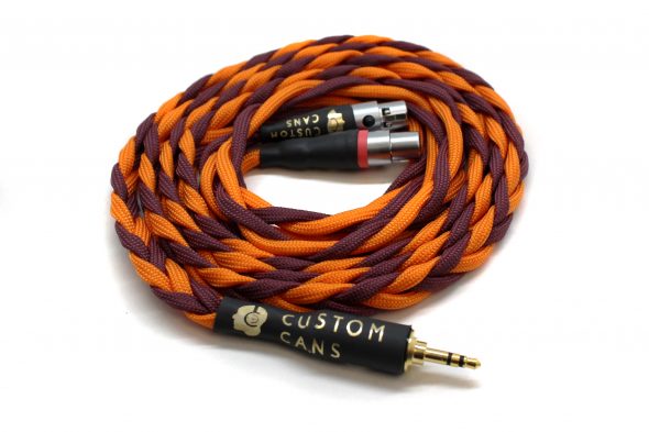 Ultra-low capacitance Audeze style cable with two 4 pin mini XLR connectors (LCD-2 / LCD-3 / LCD-X)