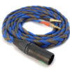 Ultra-low capacitance cable with balanced connection for headphones that take slim extended 3.5mm jacks (Beyerdynamic T1, T5P Gen 2 / Gen 3, Amiron Home, Audeze Sine)