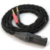 Ultra-low capacitance cable with balanced connection for headphones that take slim extended 3.5mm jacks (Beyerdynamic T1, T5P Gen 2 / Gen 3, Amiron Home, Audeze Sine)