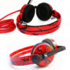 Sennheiser HD25s in red with black splatter design DJ Headphones 4