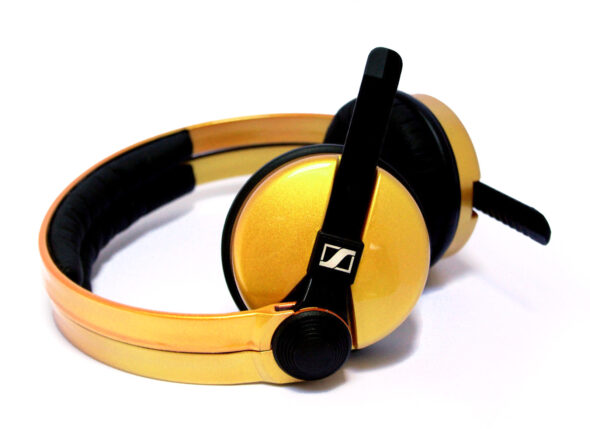 Sennheiser HD25 Yellow Gold DJ Headphones 3