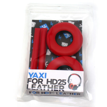 Yaxi Red Leather Replacement Pads for Sennheiser HD25 Synthetic Leather