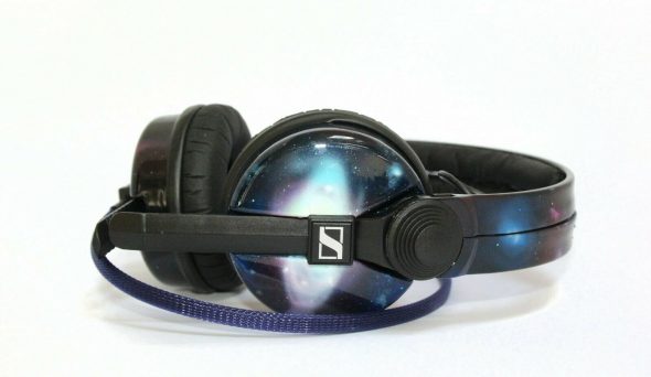 Custom Cans Nebula Starry Sky Cosmos sennheiser HD25 DJ Headphones 2yr warranty-2426