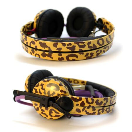 Custom Cans Animal Print Leopard Sennheiser HD25 DJ Headphones
