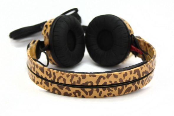 Custom Cans Animal Print Leopard Sennheiser HD25 DJ Headphones with 2 yr warranty-2683