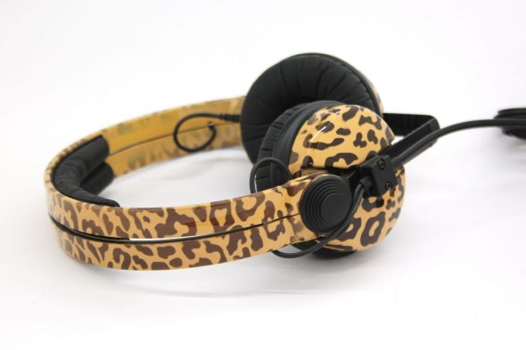 Custom Cans Animal Print Leopard Sennheiser HD25 DJ Headphones with 2 yr warranty-2682