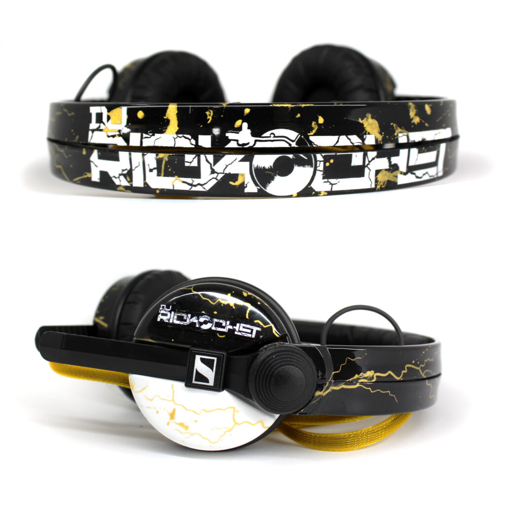 Custom painted sennheiser HD25 headphones for DJs