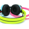 Custom Cans UV Yellow, Blue and Pink Sennheiser HD25 Headphones