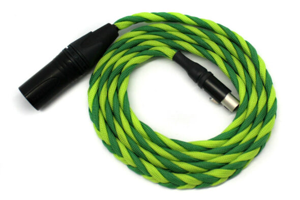 Headphone Cable 4-Pin Mini XLR Female to 4-Pin XLR Male (1.25m, Green) CLEARANCE