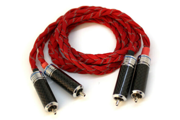 Phono Cable with locking RCA connectors (1m, Red) Clearance