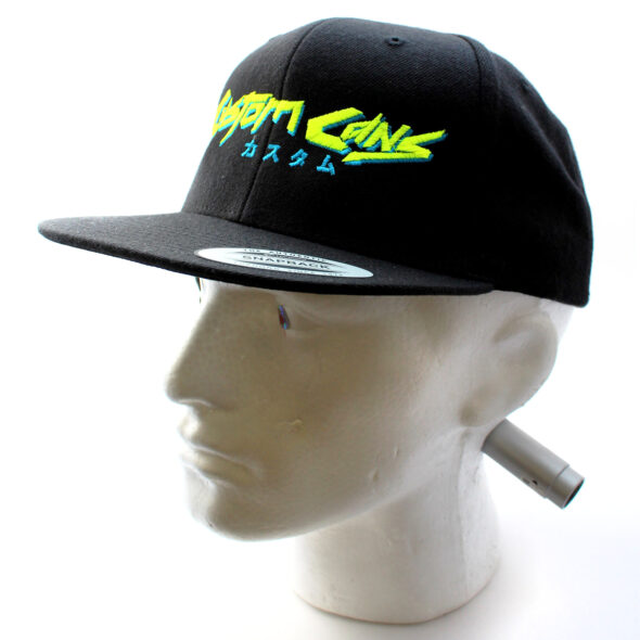 Custom Cans Black Snapback hat