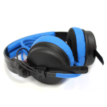 Sennheiser HD25 headphones with a twist of blue