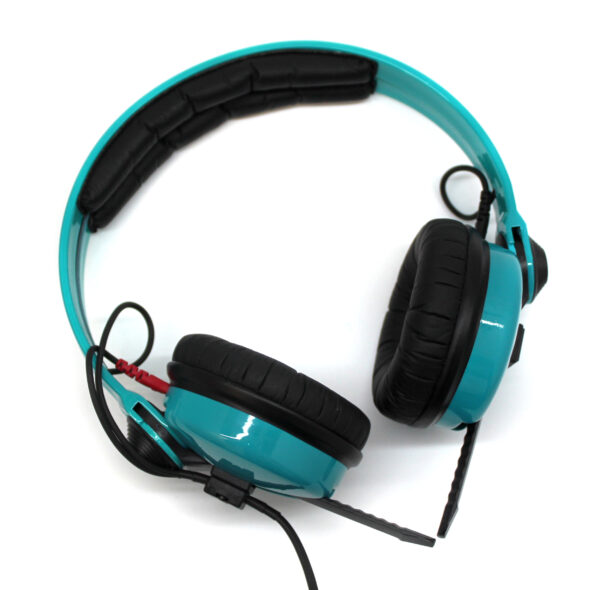 Custom Cans Teal Single Colour Sennheiser HD25 DJ Headphones Ready to Ship - Image 4