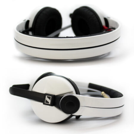 Custom Cans White Sennheiser HD25 DJ Headphones Ready to Ship