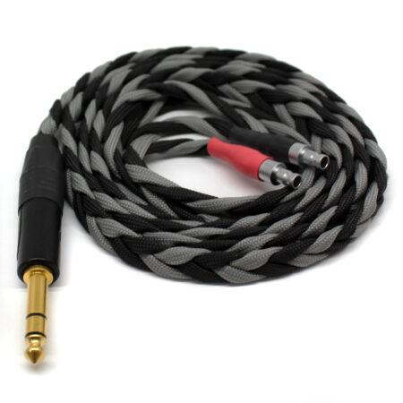 Sennheiser HD800 Cable 6.35mm Jack (1.4m, Black and Grey) Ready to Ship