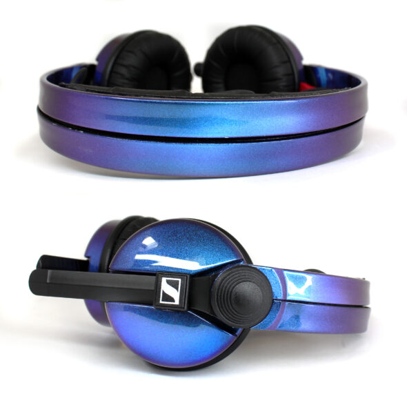 Custom Cans Purple/ Blue Colour Shift Sennheiser HD25 DJ Headphones Ready to Ship