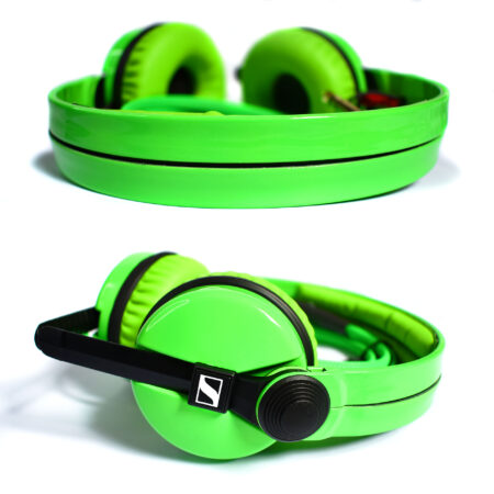 Sennheiser HD25 in Green with matching green pads one off design