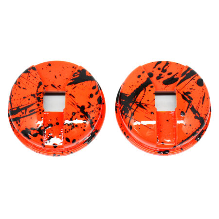 Sennheiser HD25 Painted Ear Cups Orange with Black Splatter Set of 2