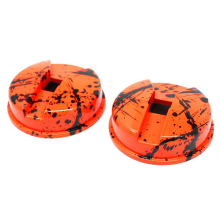 Sennheiser HD25 Painted Ear Cups Orange with Black Splatter Set of 2