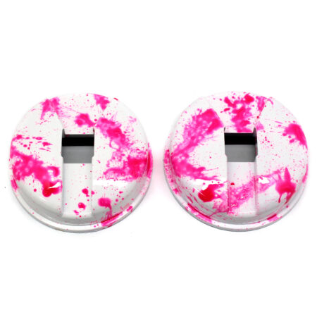 Sennheiser HD25 Painted Ear Cups White with Pink Splatter Set of 2