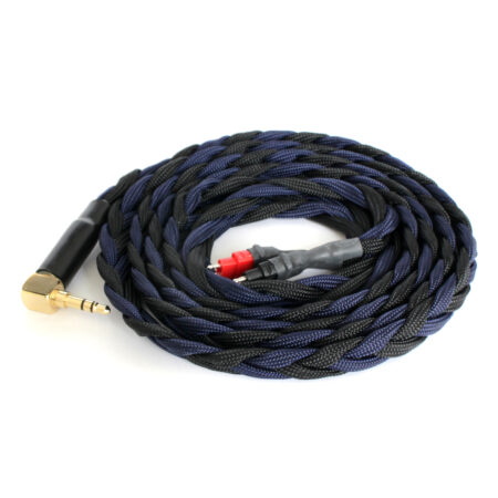 Sennheiser HD600 Cable 3.5mm Angled Jack (1.5m Black and Navy Blue) Ready to Ship