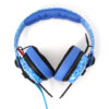 Custom Cans Anime Water Blue Sennheiser HD25 with Yaxi Blue Comfort Pads - Image 3