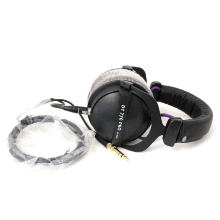 Custom Cans Beyerdynamic DT770 headphones with modified drivers, black 3m standard cable with 3.5mm/ 6.35mm jack Ready to Ship