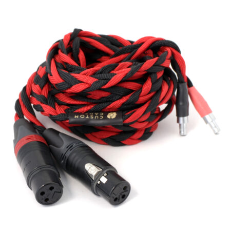 Sennheiser HD800 Cable 2x 3-Pin XLR Female (3.5m, Black and Red) Ready to Ship