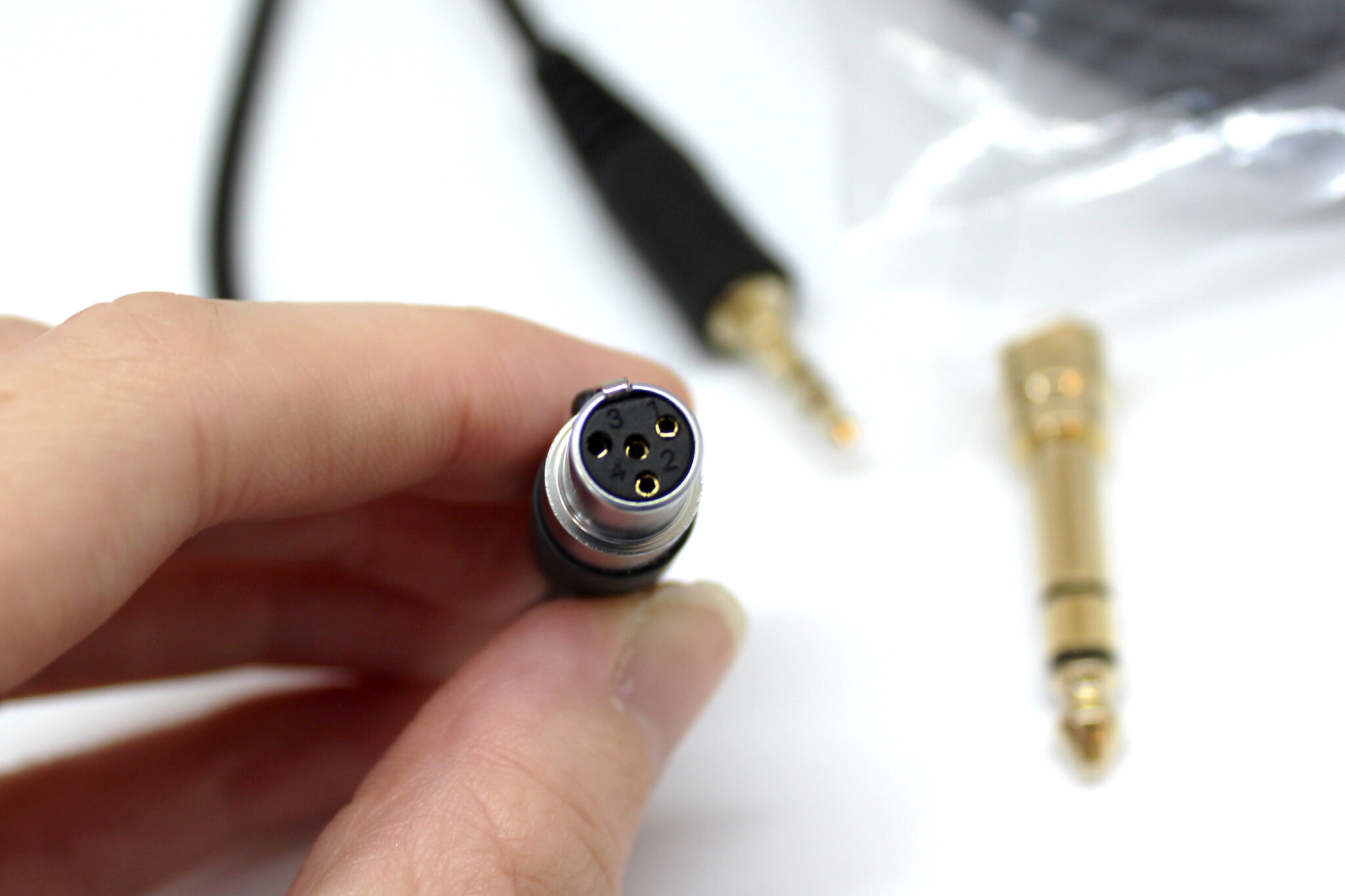 thumbnail image 2 of Double Earhook Headset Microphone With 4-Pin Mini XLR For Audio Technica Wireless Systems 2 of 13