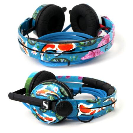 Custom Cans Sennheiser HD25 Hand Painted Koi Fish/ Japan Design Headphones Ready to Ship