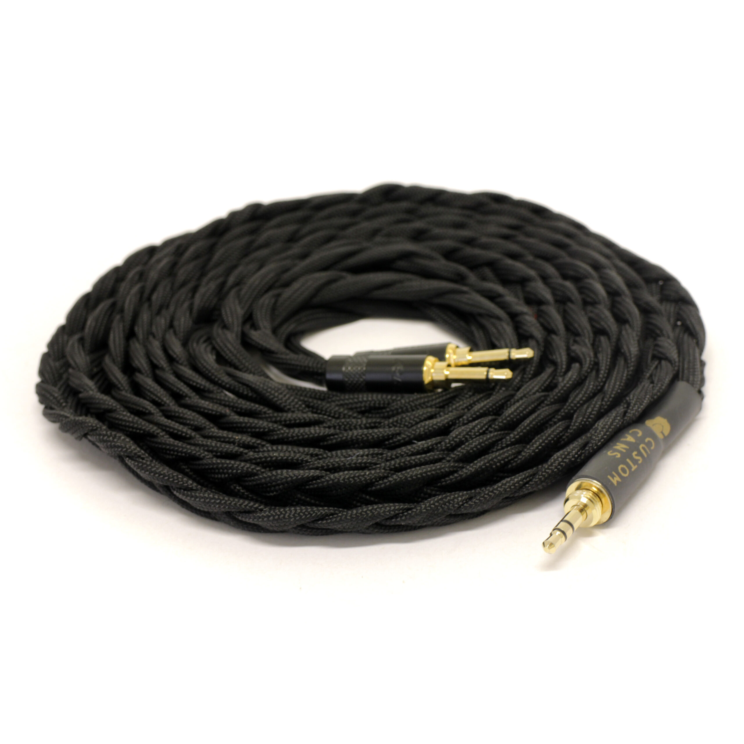 High-grade, fabric ultra-low capacitance handmade hand braided balanced cable for FIIO FT1 and FIIO FT1 Pro headphone models
