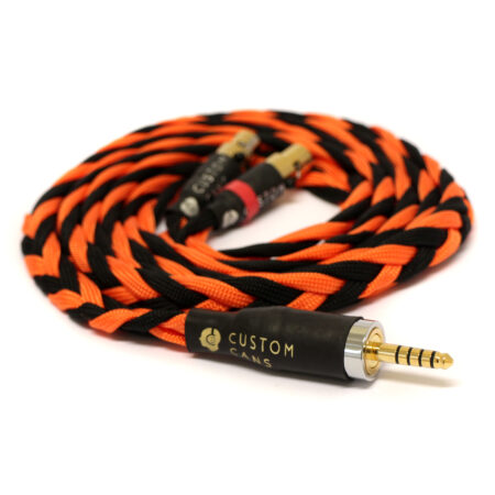 Audeze LCD 2 LCD 3 LCD X Cable 4.4mm Jack (1.5m, Black and Orange) Ready to Ship