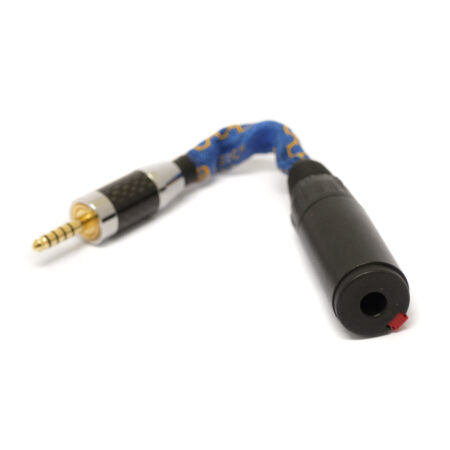 Ultimate Adapter 6.35mm Female to 4.4mm Jack (20cm*, Blue and Gold) Ready to Ship