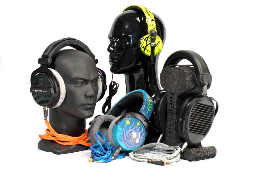 Custom audiophile and studio headphones