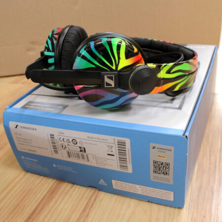 Custom Cans Disco Zebra Sennheiser HD25 DJ Headphones Ready to Ship