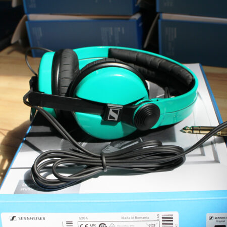 Custom Cans Teal Single Colour Sennheiser HD25 DJ Headphones Ready to Ship