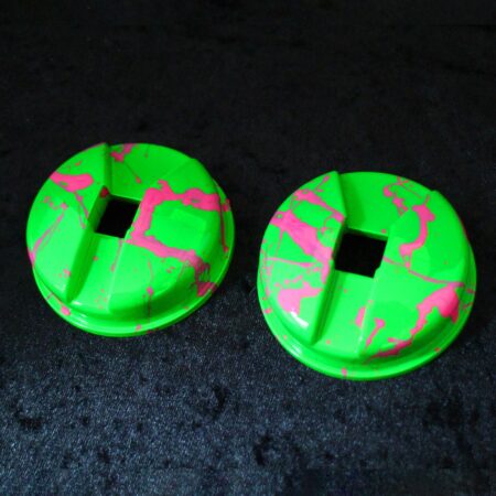 Sennheiser HD25 Painted Ear Cups Green with Pink Splatter Set of 2