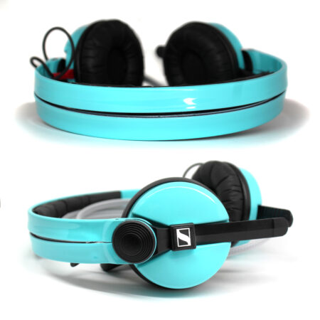 Custom Cans Turquoise Single Colour Sennheiser HD25 DJ Headphones Ready to Ship