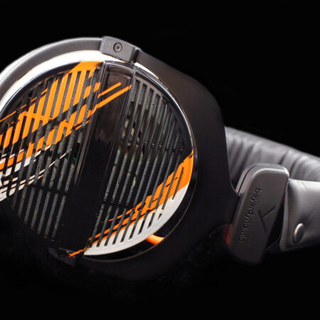 Custom Cans x Eddie Laris custom Beyerdynamic DT990 headphones with modified drivers and detachable litz cable