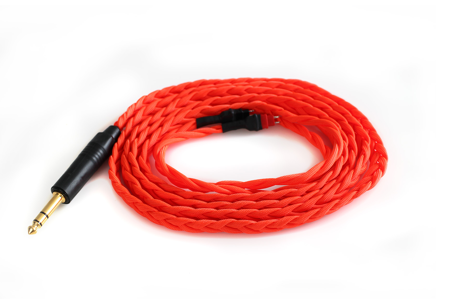 Custom Sennheiser HD600 Cable Orange